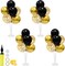 4Set Black and Gold Balloon Stand, Balloon Centerpieces for Tables, Black and Gold Party Decorations for Birthday Wedding Anniversary Father's Day New Year Graduation 2024(black and gold)